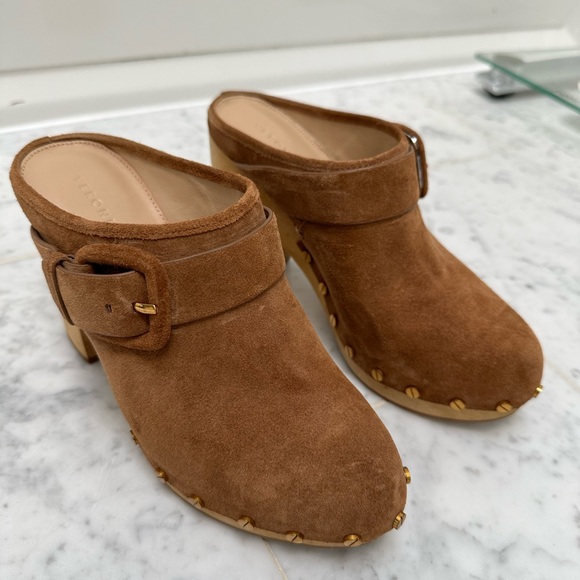 Veronica Beard Dacey Suede Clogs 6 M - Picture 5 of 6